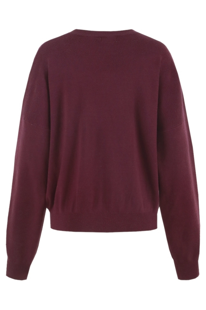 VERALINE KNIT SWEATER 25NVF01 831 DARK PURPLE